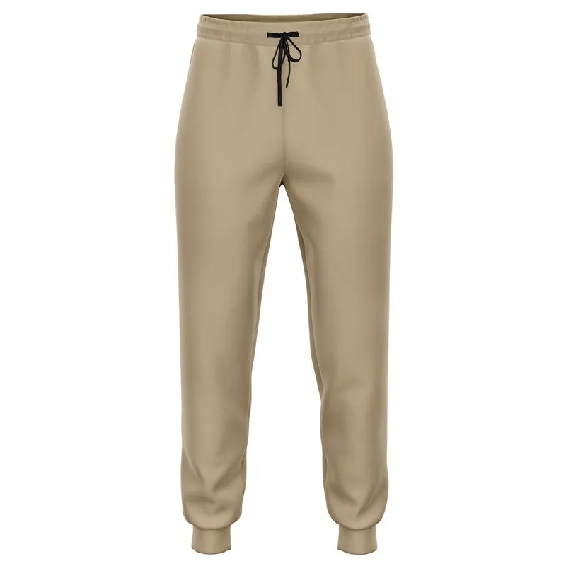 Shaded Pale Pastel Orange Brown Joggers | Unisex | with PLUS sizes | C0M15Y30K30