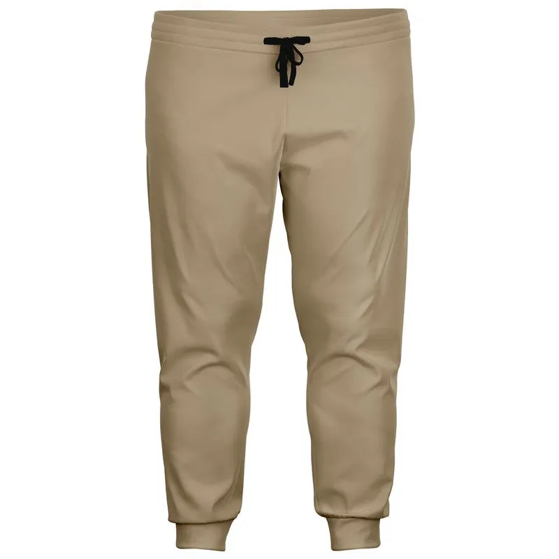 Shaded Pale Pastel Orange Brown Joggers | Unisex | with PLUS sizes | C0M15Y30K30