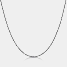 Snake Chain Necklace Silver