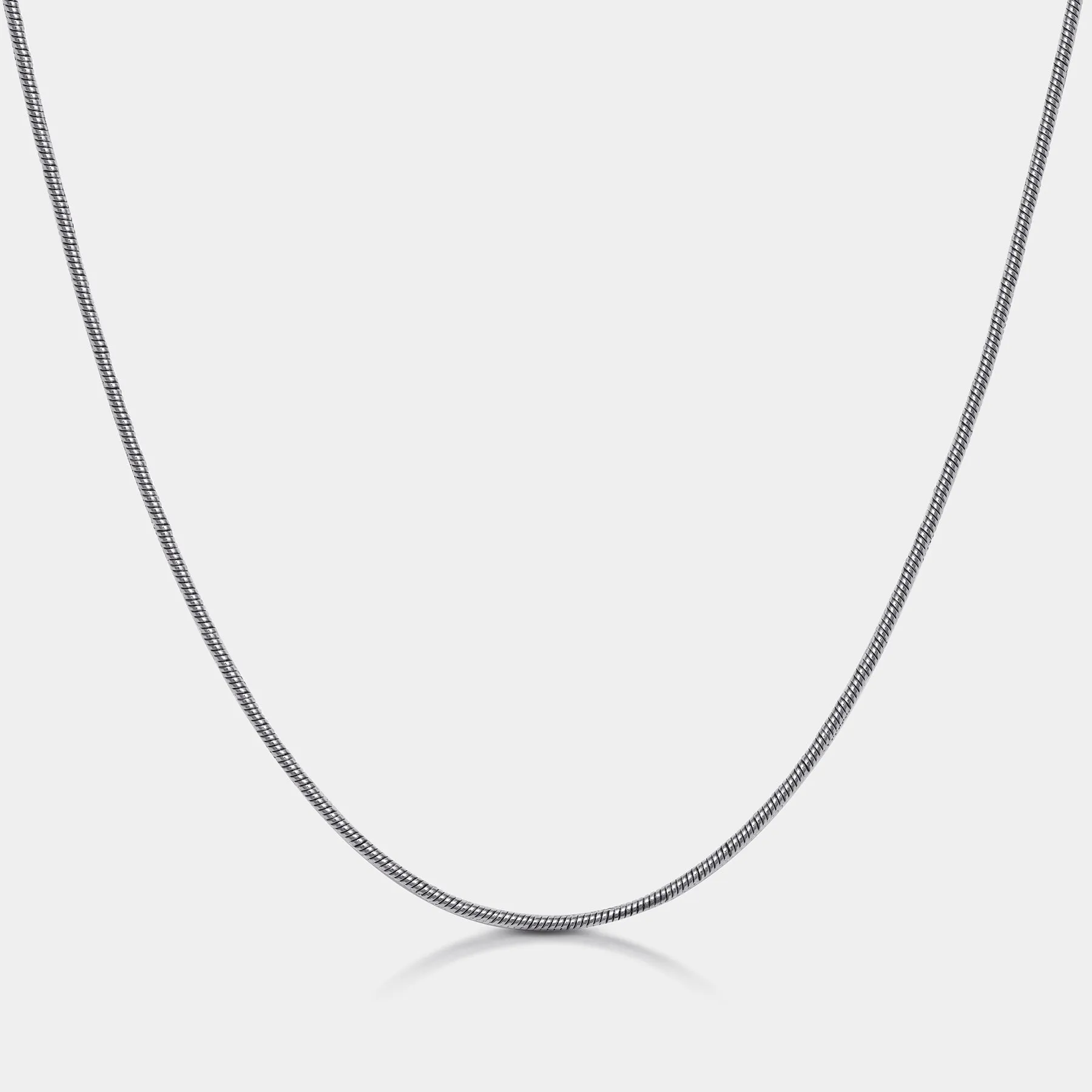 Snake Chain Necklace Silver