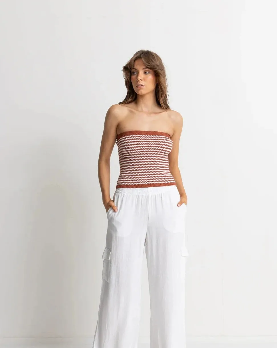 Spirit Strapless Knit Top in Spice