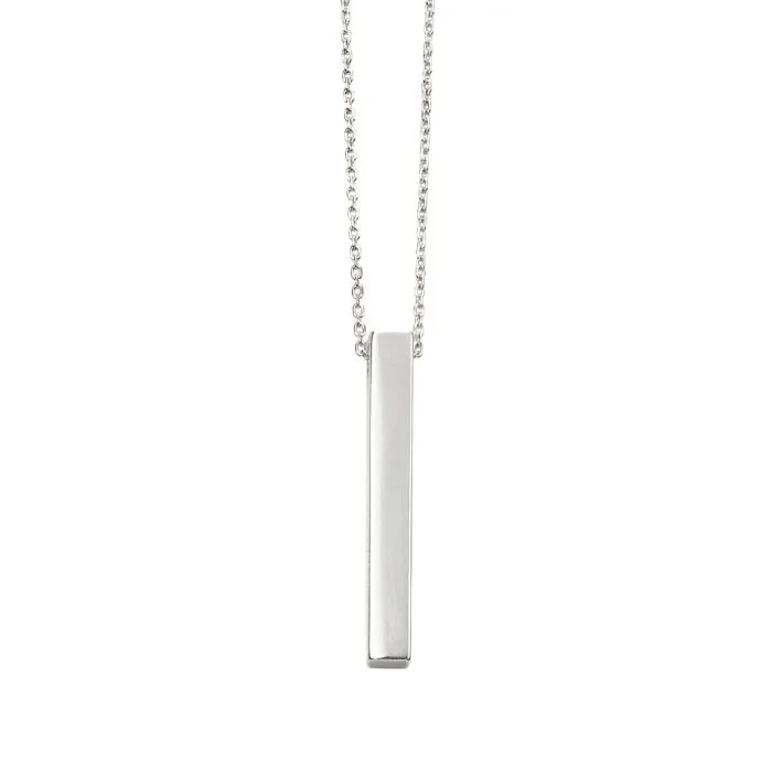 Sterling Silver Vertical Bar Necklace