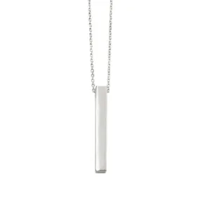 Sterling Silver Vertical Bar Necklace