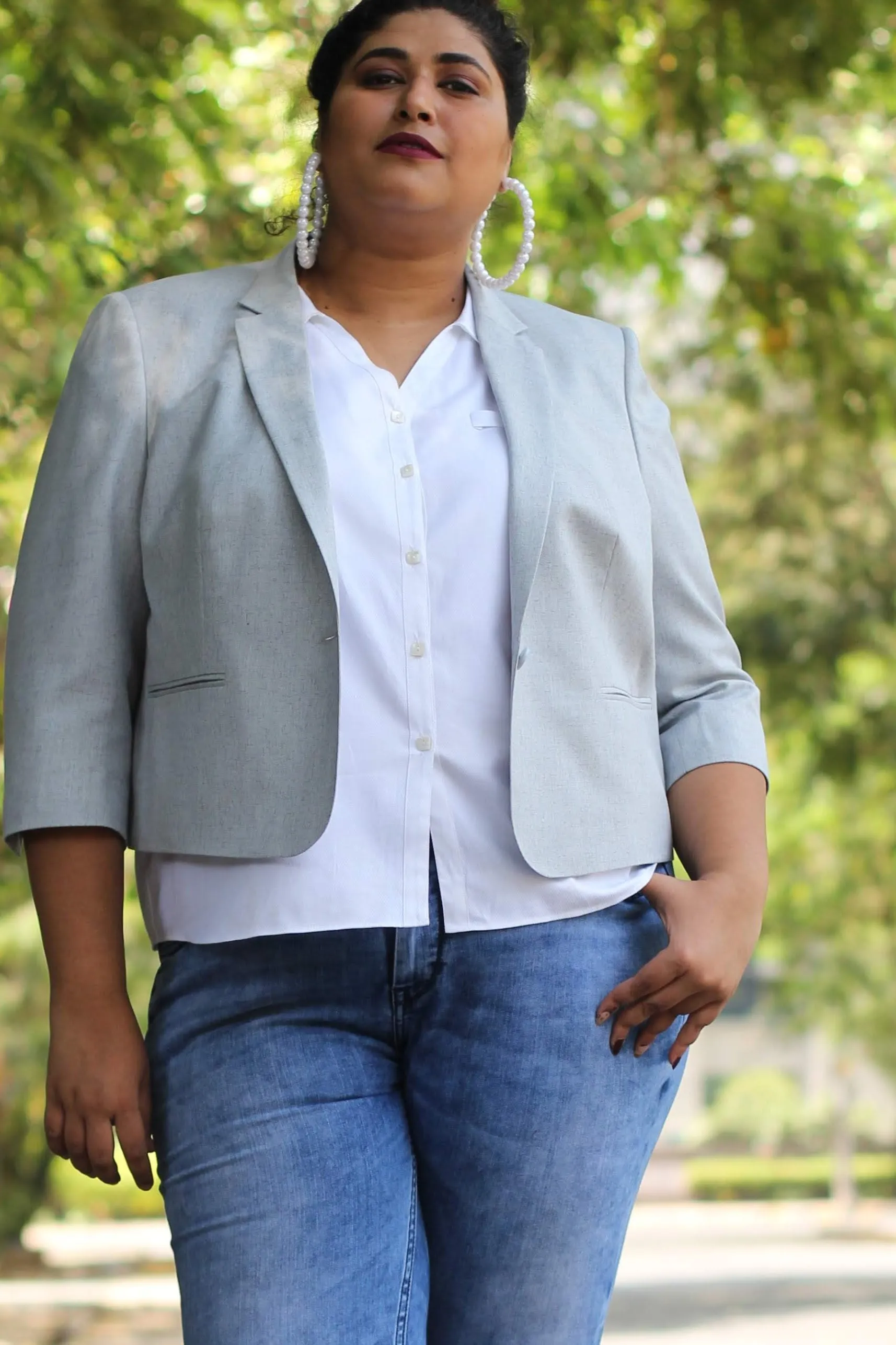 Stone Blue Semi Formal Blazer