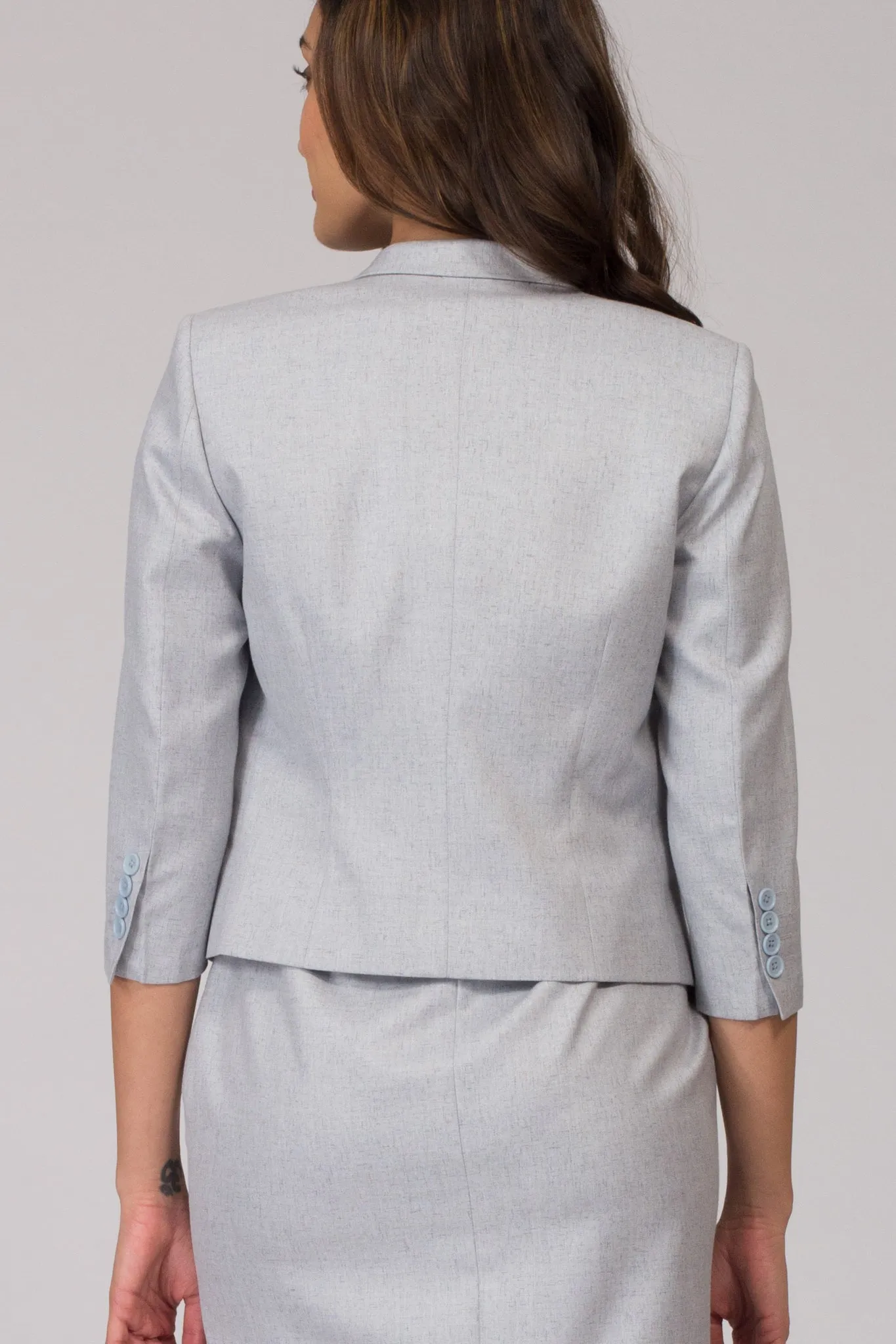 Stone Blue Semi Formal Blazer