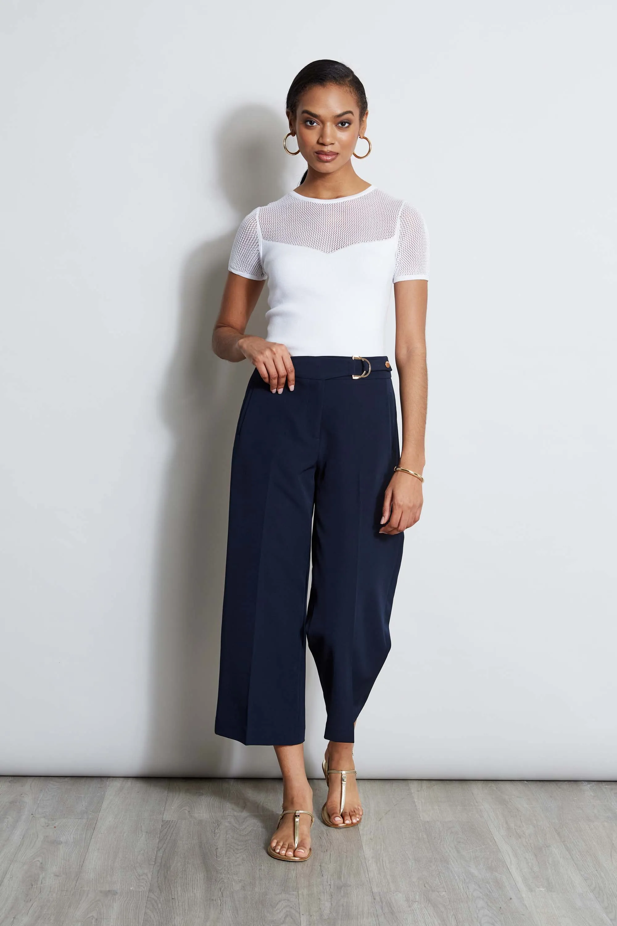 T-Tahari Cropped Wide Leg Pant