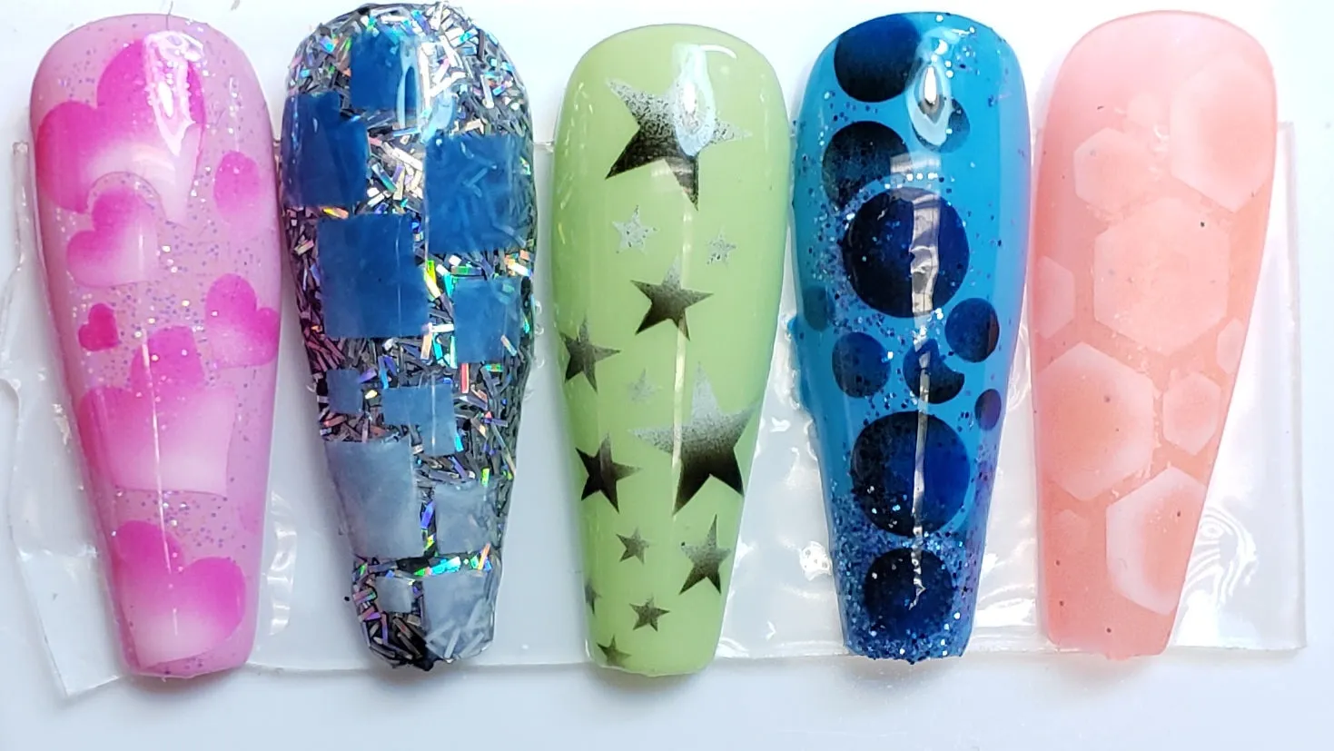 The Basic Shapes Pack - Airbrush Nail Stencil
