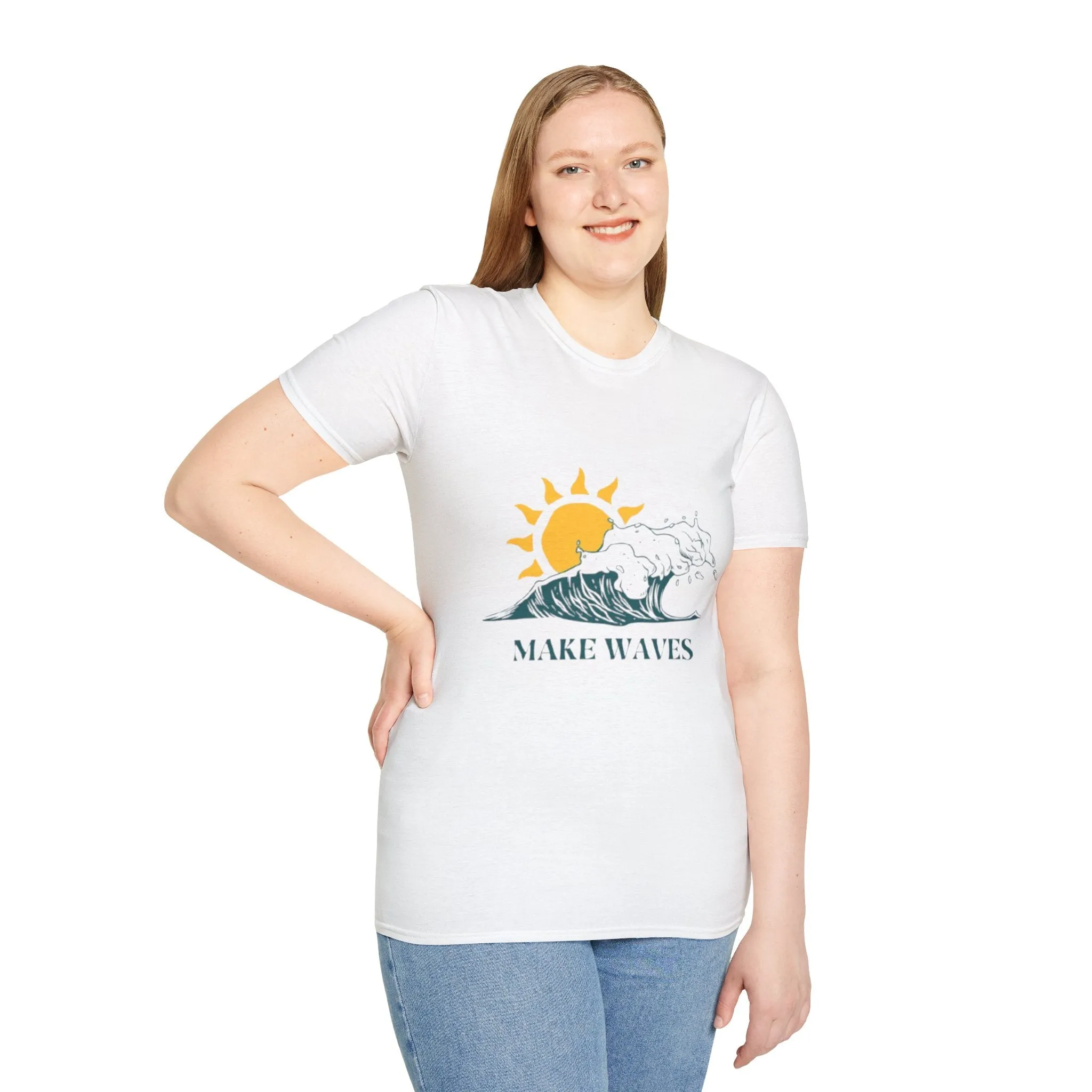 Wave Maker Unisex T-Shirt - 'Make Wave' Design