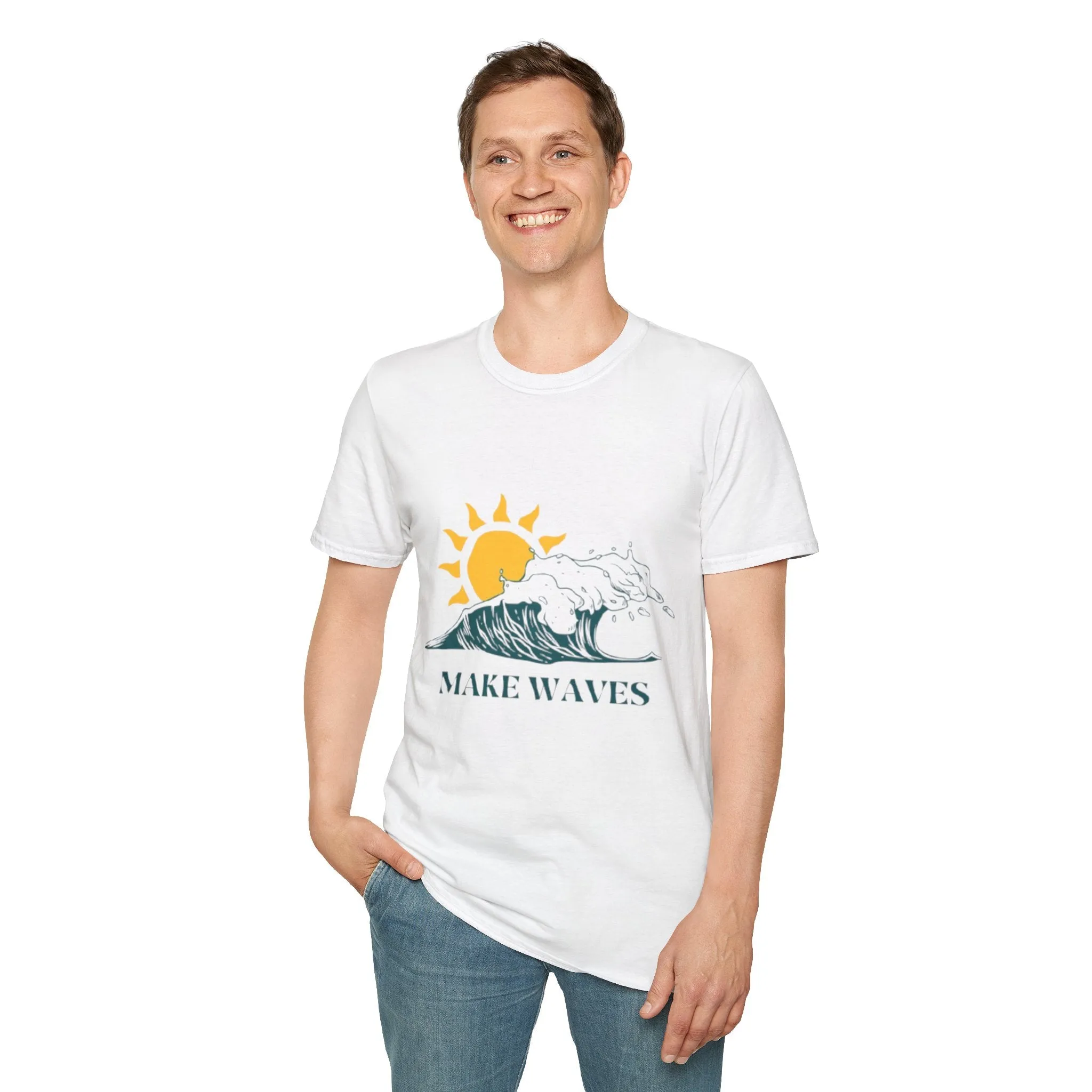 Wave Maker Unisex T-Shirt - 'Make Wave' Design