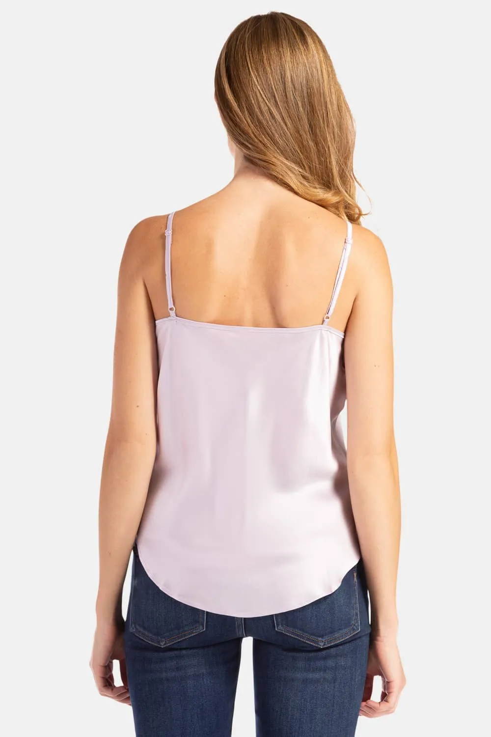 Women's 100% Pure Mulberry Silk Camisole with Adjustable Spaghetti Straps - OUTLET - FINAL SALE