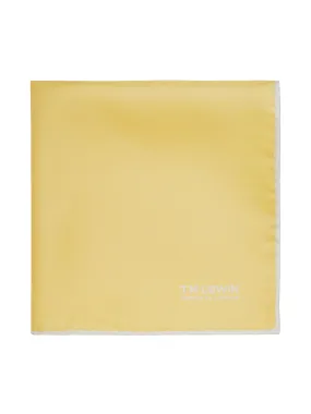 Yellow Silk Pocket Square