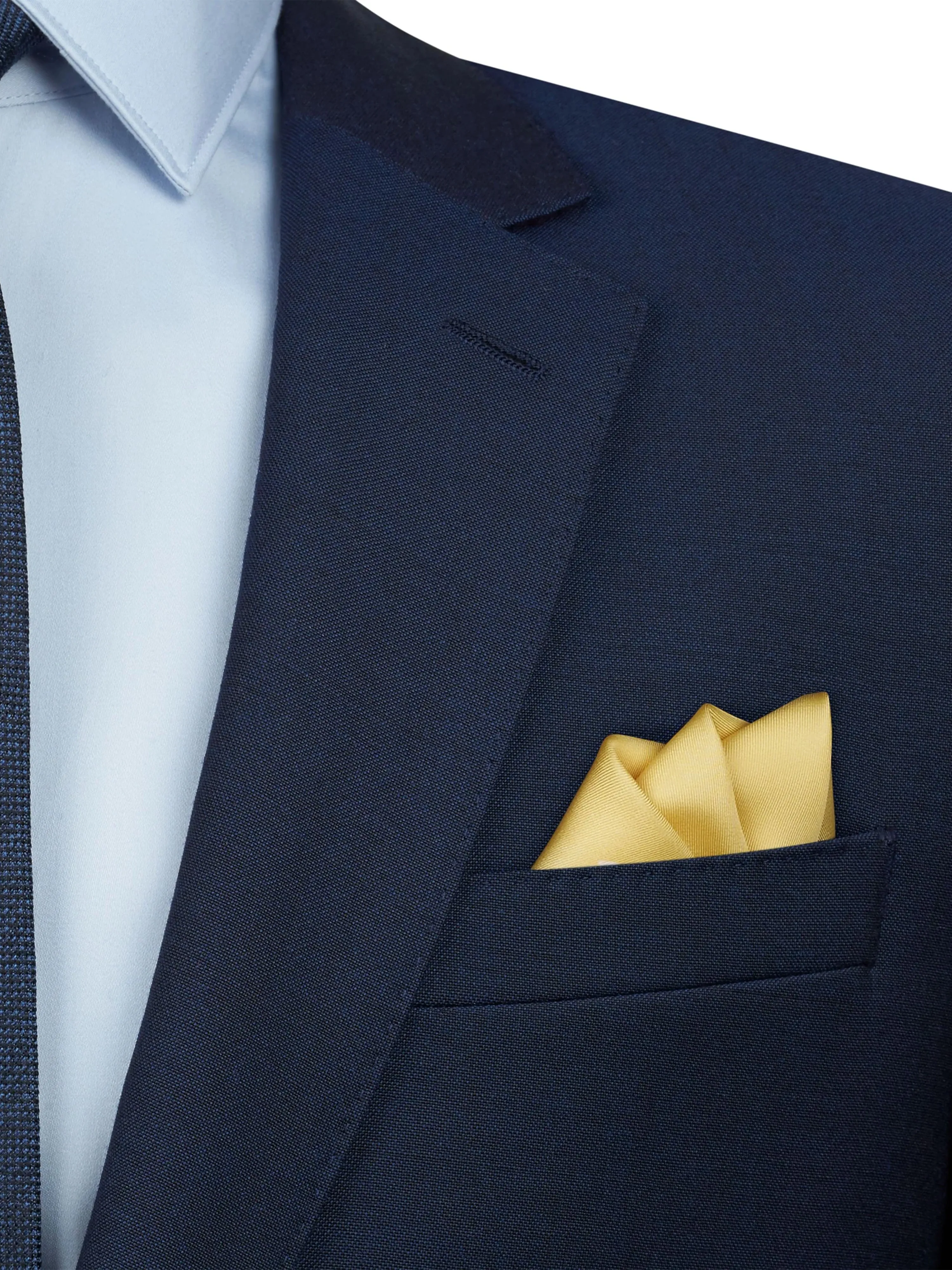 Yellow Silk Pocket Square